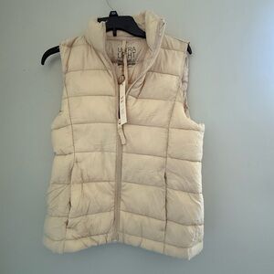 Love Tree Beige Puffer Vest
